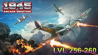 🚀🚀 1945 Air Force: Arcade Shooter games / New Update / LVL 256 - 260 / Gameplay (Android, iOS) 🚀