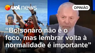 Lula cita Bolsonaro passeando de jet ski e reforça volta à normalidade democrática, diz Sakamoto