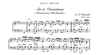 Handel: "The Harmonious Blacksmith" (from Suite 5 in E major, HWV 430) - Hans Kann, 1963 - MHS 1907