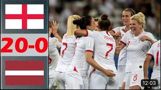 England 20-0 Latvia | All goals & Extended Highlight | women’s World Cup 2022 HD