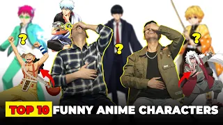 Top 10 FUNNIEST Anime Characters 😂💯 [Hindi]