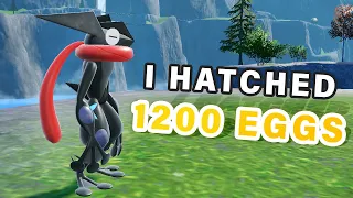 I Had to HATCH 1200 EGGS for a Shiny Greninja ► Pokemon Scarlet & Violet