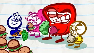 Pencilmate Doesn't Eat Meat Anymore! - Pencilmation India | Animation | Cartoons | Pencilmation