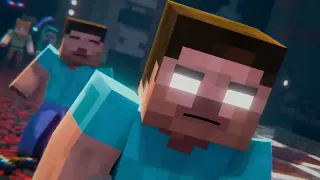 steve😈- alex ⚔️ steve adventures in minecraft world #steve #herobrine #minecraft #alex