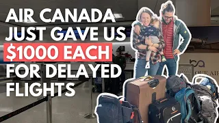 Air Canada might owe you $1000 for a DELAYED Flight