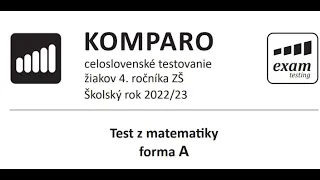 KOMPARO - Matematika 4. ročník (školský rok 2022/23)