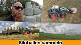 FarmVLOG#831 - Ballentransport - Der kleine Fendt hängt am großen Wagen