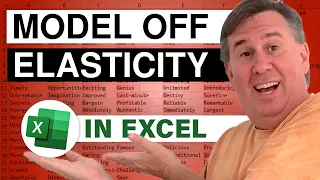 Excel -- Elasticity in Excel (feat. Mack Wilk ModelOff Finalist) - Episode 1616