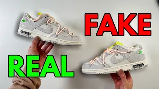 REAL VS FAKE! NIKE OFF-WHITE DUNK LOT 12 SNEAKER COMPARISON!