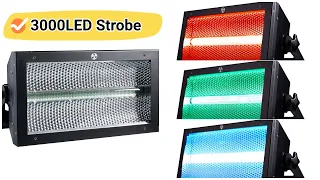 Atomic 3000 LED Strobe| LED BASED STROBE WITH UNIQUE AURA BACKLIGHT | RGB LED Strobe Light for Event