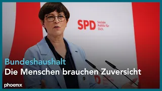 Pressekonferenz der SPD mit der Parteivorsitzenden Saskia Esken