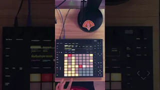 Jazz style comping on the Push pads #abletonpush #fingerdrumming