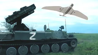 Destruction of the UAV "Fury" of Ukraine by the Russian air defense system "Strela 10"