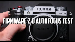 Fujifilm X-T5 Firmware 2.0 AF First Impression