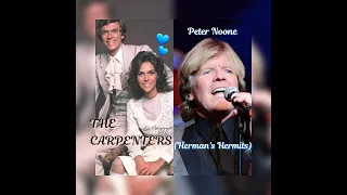 💙Karen Carpenter🎶Peter Noone(Herman's Hermits)🎶There's A Kind Of Hush🎶LIVE by @MaggyKC💙🎤🥁