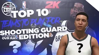 Top 10 Teams to Play for in NBA 2k20 My Career! (Shooting Guard Edition)