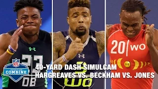 Vernon Hargreaves vs. Odell Beckham vs. Julio Jones 40-Yard Dash Simulcam Race | 2016 NFL Combine