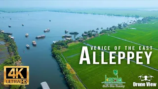 Beauty of ALLEPPY / ALAPPUZHA backwaters - Gods own country - Cinematic Drone video. Part 1