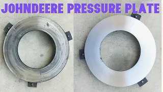 John Deere ਟਰੈਕਟਰ ਦੀ ਪ੍ਰੈਸਰ ਪਲੇਟ ਪੋਲਿਸ ਕੀਤੀ || How to resurface clutch pressure plate ||