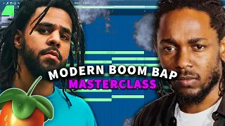 How to Make MODERN Boom Bap (Sampling, VSTs, Drums, Etc.) | FL Studio