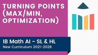 Turning Points (Max/Min, Optimization) [IB Math AI SL/HL]