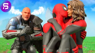 THE ROCK'S JEALOUS RAGE as SPIDER-MAN STEALS HIS GIRL...Fortnite