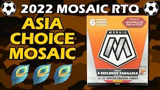 Tmall Mosaic! 2021 2022 Panini World Cup RTQ mosaic Choice Soccer Box Review