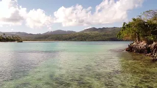 Playa Rincon, Las Galeras, Samana, Republica Dominicana con el drone.