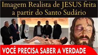 Imagem Hiper-realista de Jesus Cristo a partir do Sudário - O Homem Misterioso Catedral de Salamanca