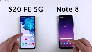 SAMSUNG S20 FE 5G vs Note 8 Speed Test & Ram Management