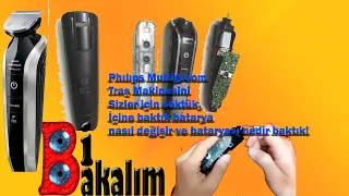 Phılıps multigroom Traş Makinesini Sizler için söktük bataryasına baktık !