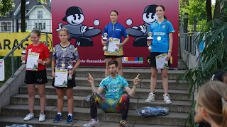 полная церемония награждения в личном зачете на турнире в Дюссельдорфе 32-й Andro Kids Open