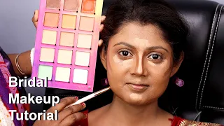 Best Bridal Makeup For Beginners/ Step By Step Bridal Makeup Tutorial / Professional Bridal Makeup