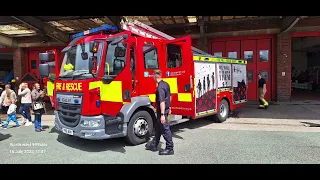 Lancashire fire a rescue service Preston fire station open day pictures 16.7.23