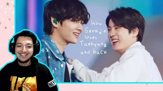 how seokjin loves taehyung and back (Taejin) - Reaction