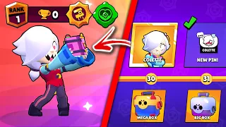 COLETTE DIN BRAWL PASS + POWER MAXIM! Brawl Stars