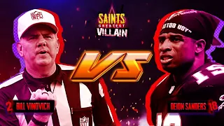 Bill Vinovich vs Deion Sanders | Saints Greatest Villain