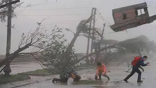 Hurricane 190 km/h took people by surprise! Storm in Ibri, Oman