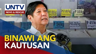 Pangulong Marcos Jr., binawi na ang utos na pagtatakda ng price limit sa bigas