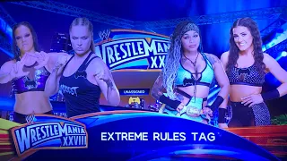 Katana Chance & Kayden Carter vs. Ronda Rousey & Shayna Baszler - Extreme Rules