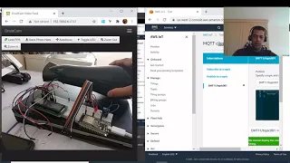 AWS IoT integration with ESP32 to publish temperature/humidity from DHT11 sensor remotely via MQTT