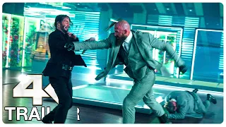 JOHN WICK 4 Intense Fight Scene Stunts + Trailer (4K ULTRA HD) NEW 2023