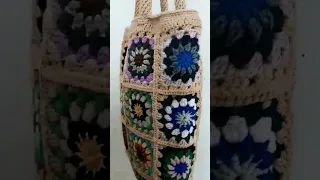 Crochet Pattern Bag Granny Square | Unique Design and Easy Tutorial