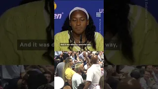 Coco Gauff Reacts to Climate Protest at U.S. Open Match