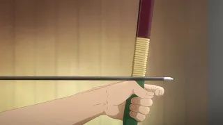 Tsurune: Minato's first hit after getting target panic