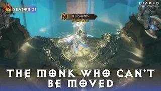 Diablo Immortal - The Monk Who Can't Be Moved | PVP TANK Build Season 21