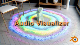 Audio visualizer geometry nodes #blender