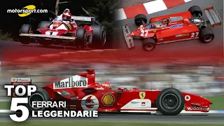 TOP 5 Ferrari: le monoposto leggendarie