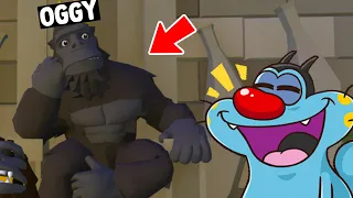 OGGY AND JACK BECAME FUNNIEST GORILLA KING 😂 IN WOBBLY LIFE