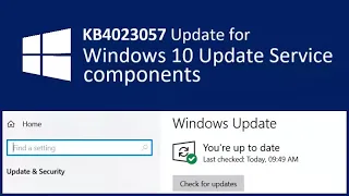 Microsoft releases KB4023057 to improve Windows 10 Update